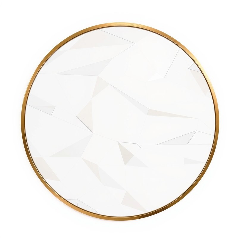 Round Brass Wall Mirror