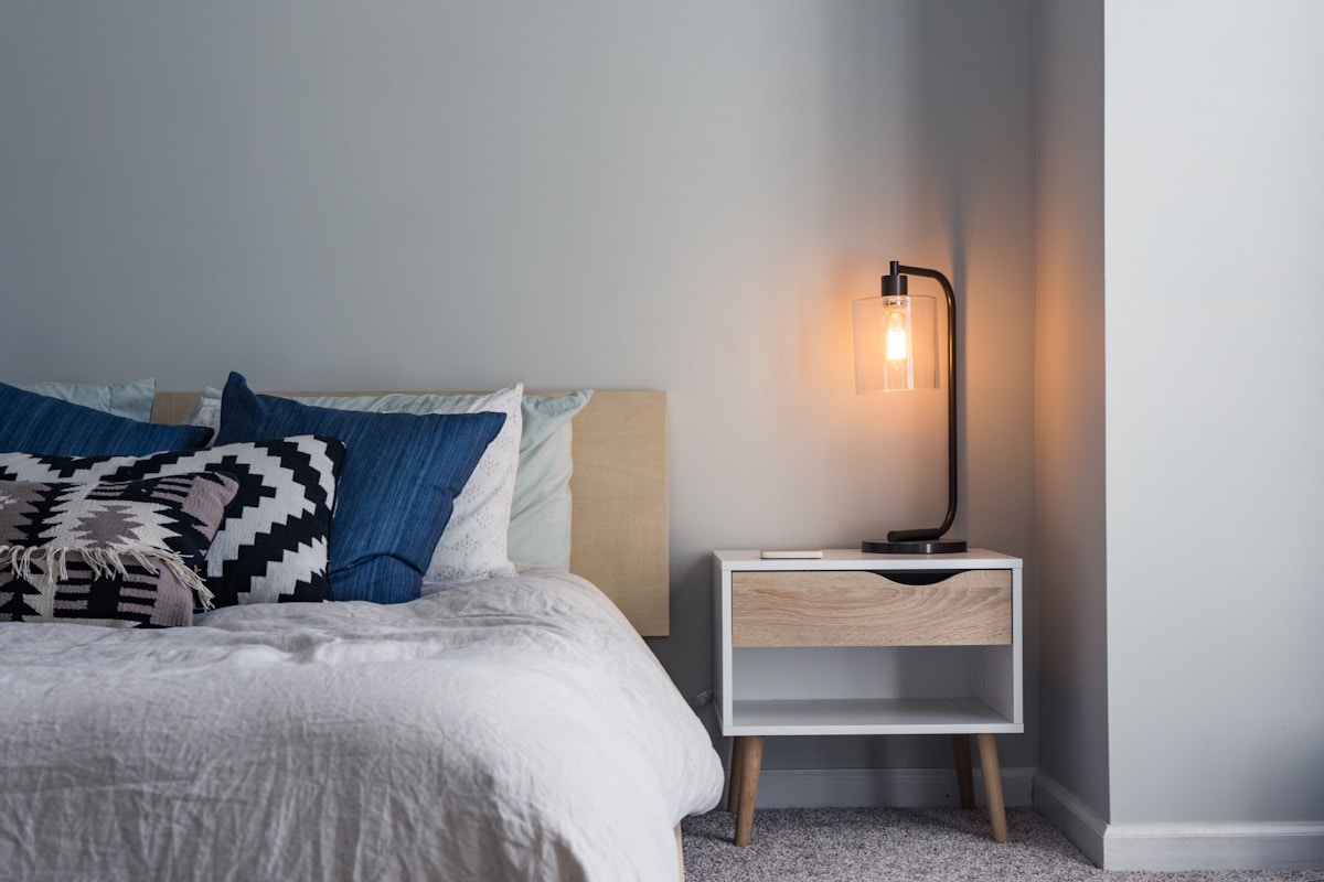 Round Pedestal Nightstand